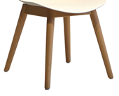 Fortona Light 4 leg Timber Chair Base. Natural Beech finish
